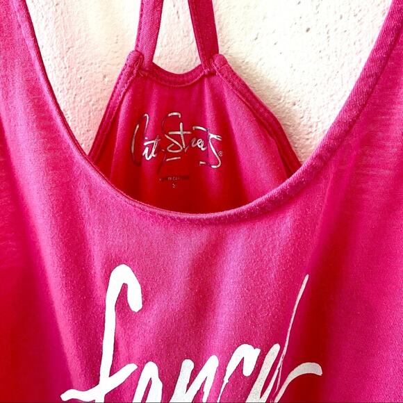 City Streets Fancy Pink Graphic Tank Size Small - Picture 4 of 6